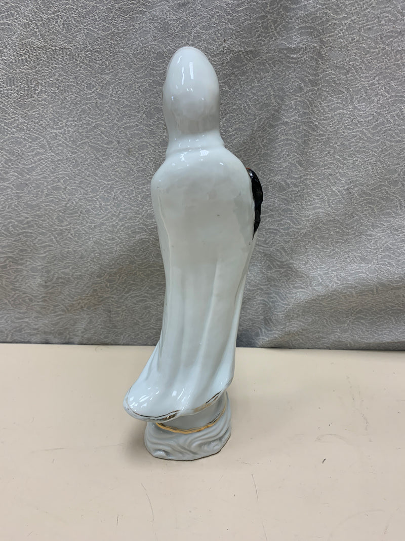 WHITE ASIAN FIGURINE