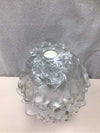3 TIER CLEAR GLASS CANDLE HOLDER