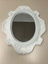 CREAM CERAMIC ORNATE MIRROR