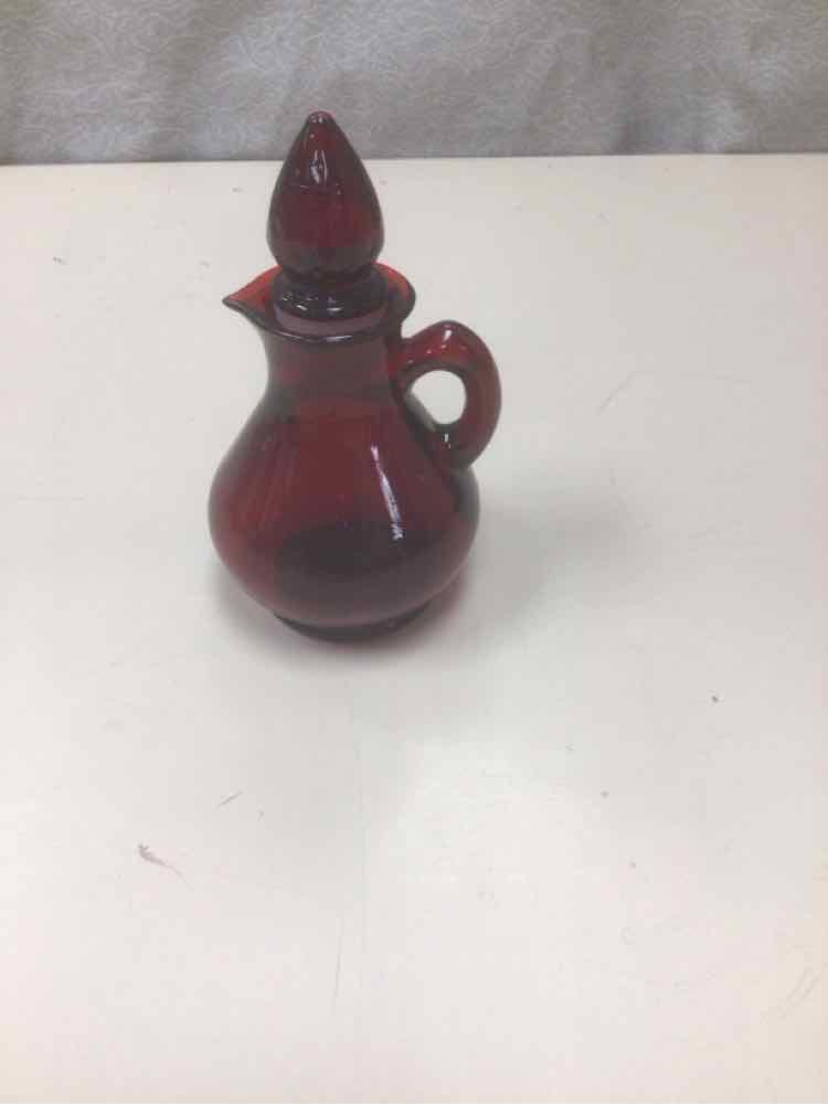 RED GLASS SMALL PITCHER