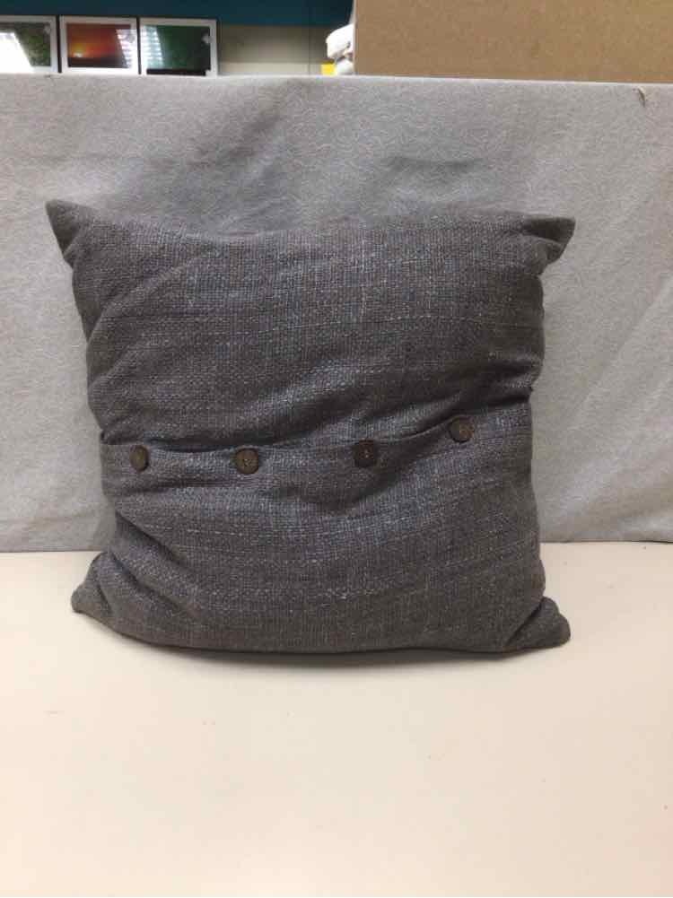 GRAY/BROWN THROW PILLOW