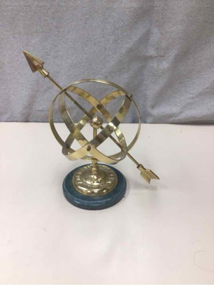 LACQUERED BRASS ARMILARY