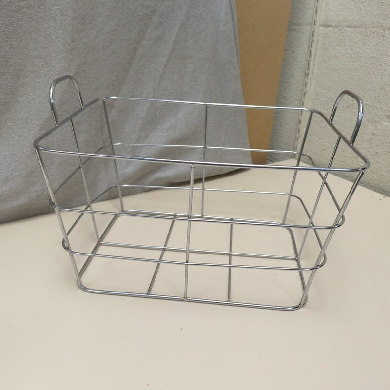 SILVER METAL BASKET