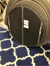 SILVER FRAME ROUND MIRROR