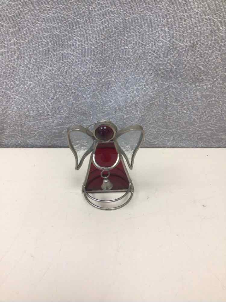 STAINED GLASS ANGEL FIGURE