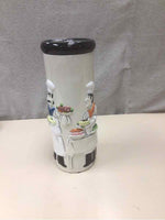CERAMIC ITALIAN WAITER CHEF PASTA JAR