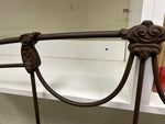 BROWN IRON HEAD/FOOT BOARD