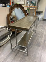 CONTEMPORARY GREY METAL SOFA TABLE