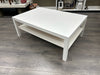 WHITE LAMINATE COFFEE TABLE