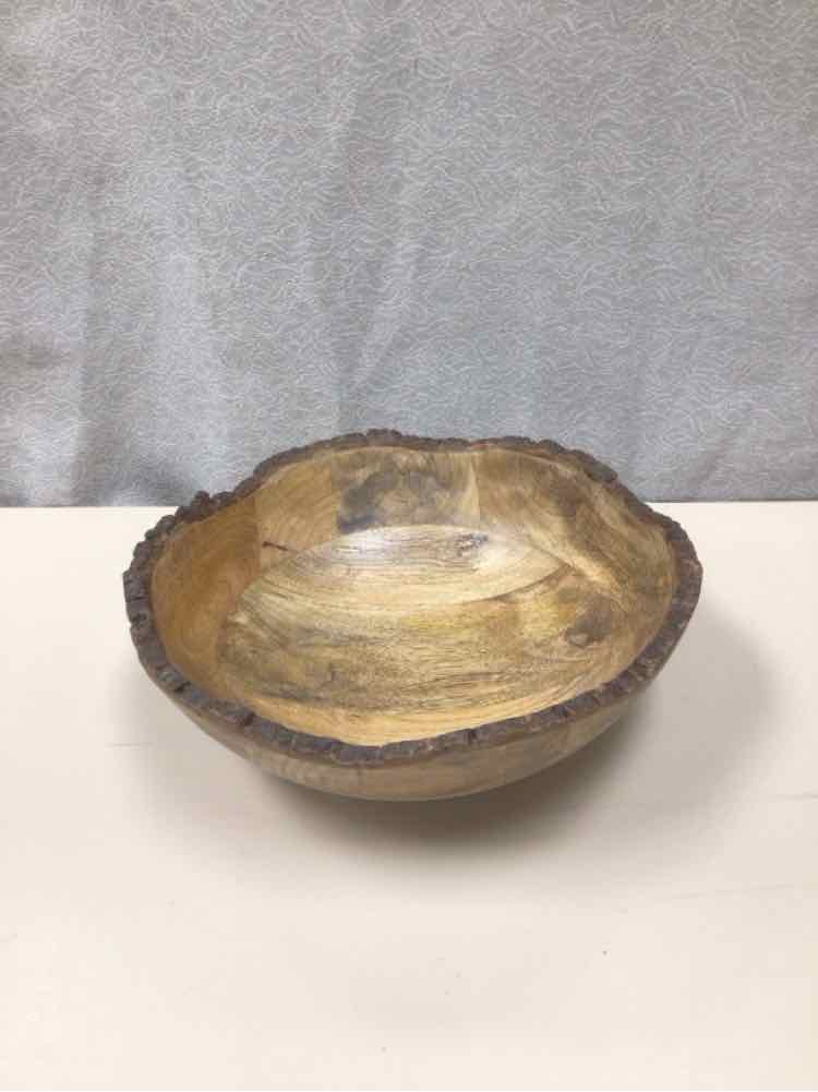 WOOD BOWL W/BARK