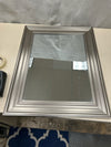 SILVER FRAMED MIRROR