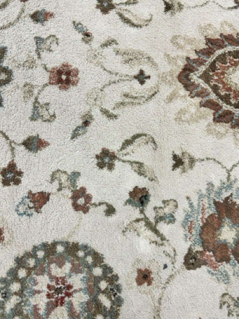 TAN BROWN GREEN RUG