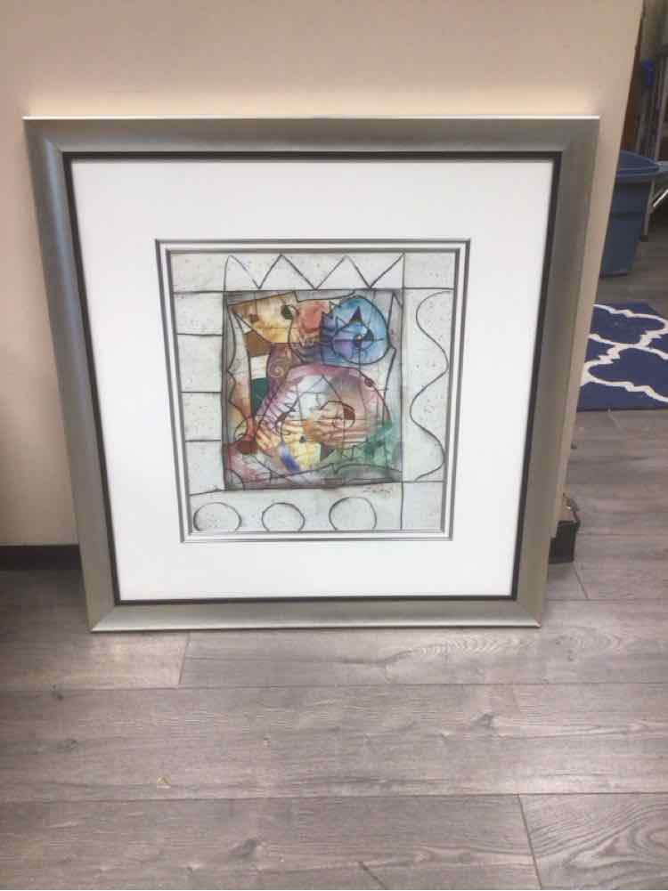 FRAMED ABSTRACT ART