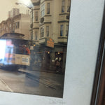 SIGNED VINTAGE TROLLEY ART