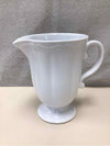 WHITE CERAMIC PITCHER