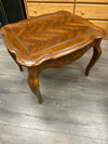 BROWN WOOD END TABLE