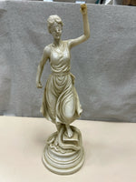 CREAM CERAMIC WOMAN STATUE