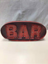 RED BAR SIGN W/LIGHTS