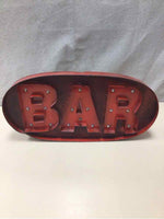 RED BAR SIGN W/LIGHTS