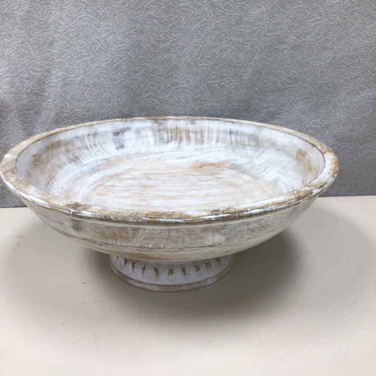 WOOD DIST. BOWL W/STAND