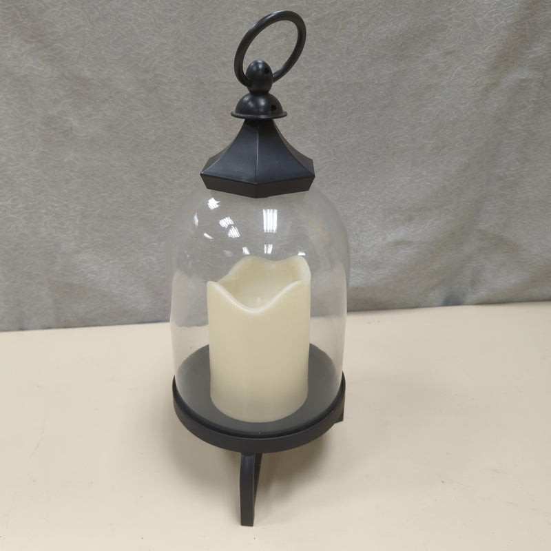 FAUX CANDLE INSIDE CLOCHE