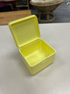 VINTAGE YELLOW PLASTIC CONT