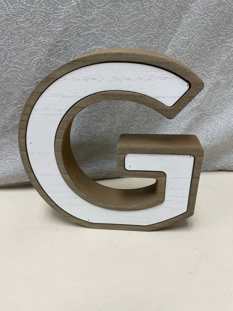 WHITE BROWN "G"