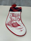 RED/WHITE SNOWMAN STOCKING