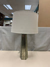 PANELED GLASS BASE LAMP