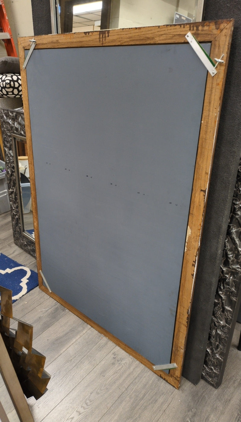 LARGE WOOD FRAME MIRROR