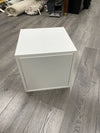 WHITE STORAGE CUBE WITH DOOR