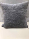 DARK GRAY/BURLAP PILLOW