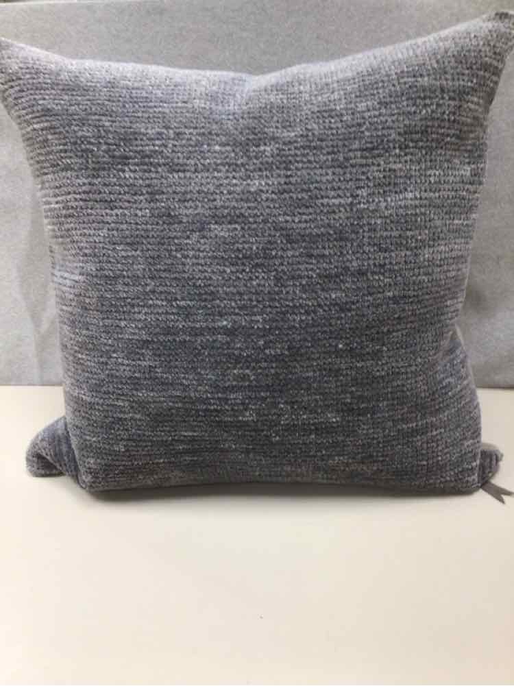 DARK GRAY/BURLAP PILLOW