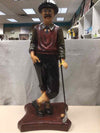 LARGE GOLFER FIGURINE
