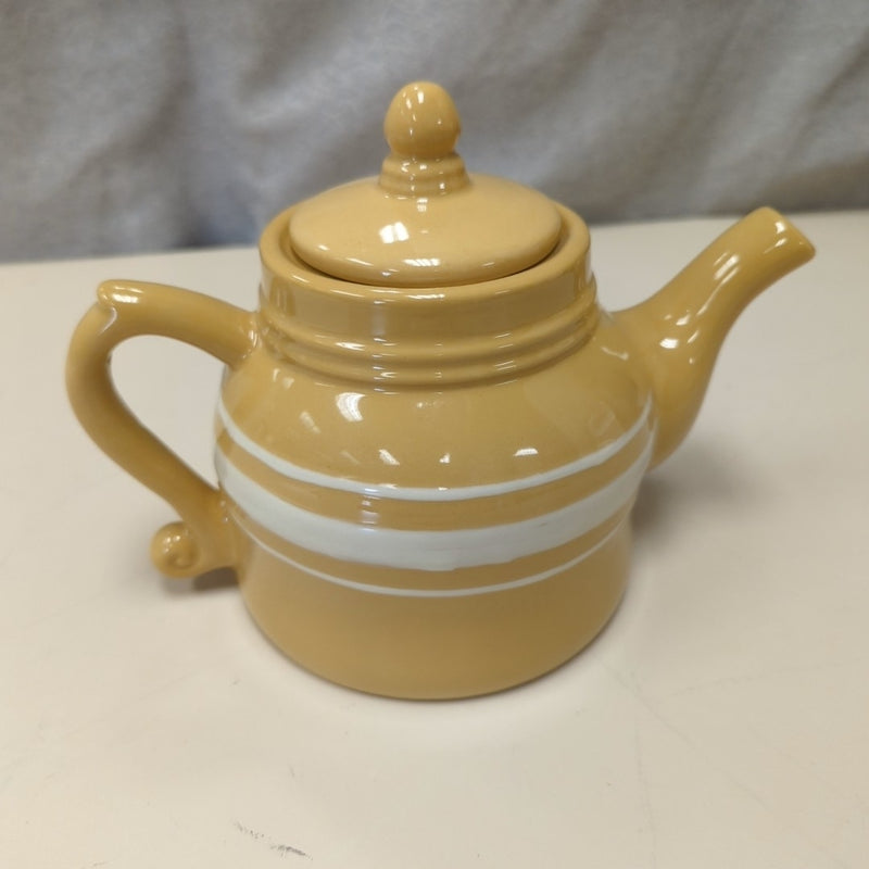 YELLOW LIDDED TEAPOT