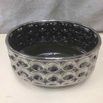 WIDE SILVER BUBBLE VASE