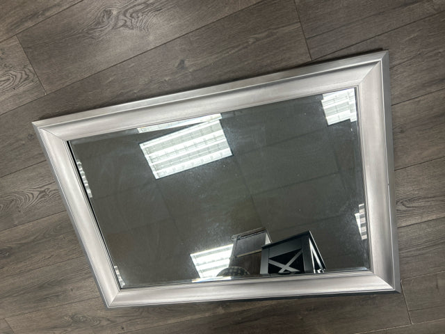 SILVER BEVELLED MIRROR