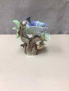 BLUE BIRDS W/FLORAL FIGURINE
