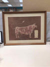 PINK BULL FABRIC PAINTING