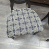 2 ORNATE CUSHION BLACK CHAIRS