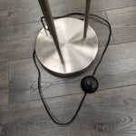 TALL SILVER FLOOR LAMP