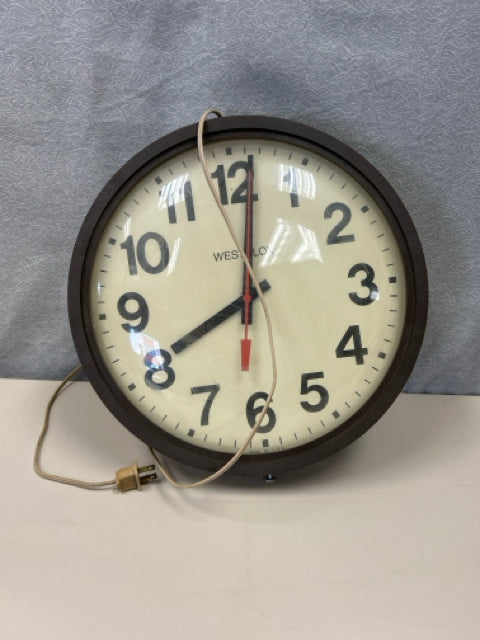 ROUND METAL FRAME ELECTRIC CLOCK