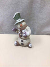 GLITTER SNOWMAN FIGURINE