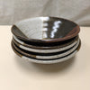 5 HANDMADE BLACK/RED/WHITE BOWLS