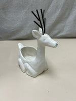 CREAM DEER CERAMIC PLANTER