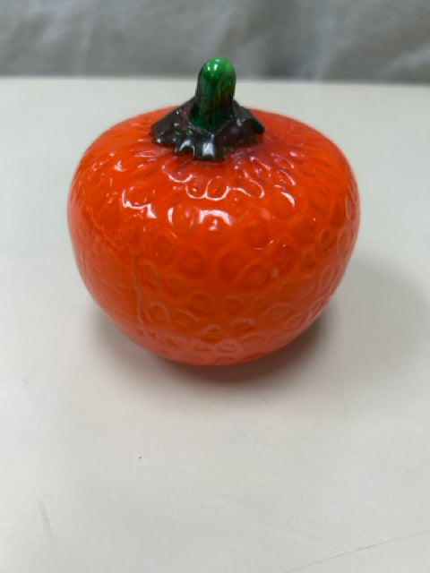 HAND BLOWN GLASS ORANGE