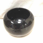 BLACK CERAMIC VASE