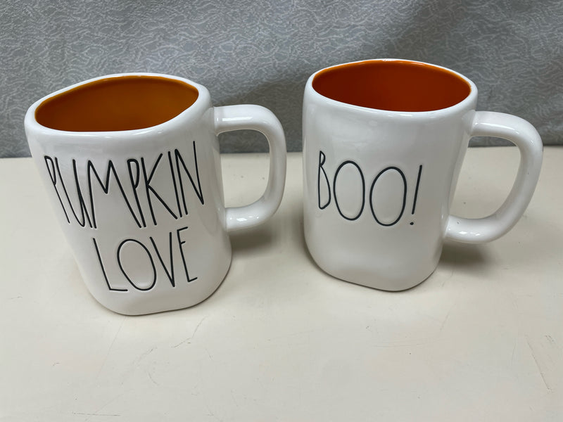 2 FALL SEASONAL COFFEE MUGS