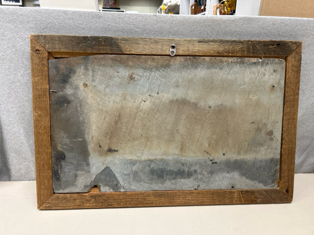 TRAIN PAINTING ON SLATE