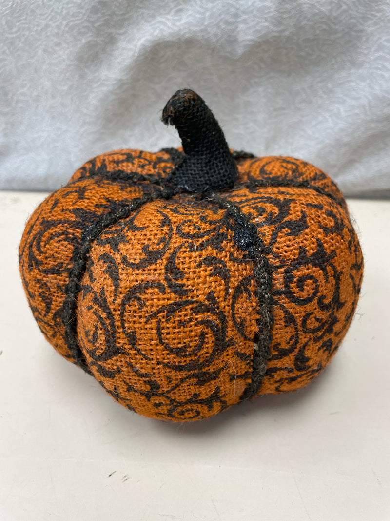 ORANGE BLACK STYROFOAM PUMPKIN